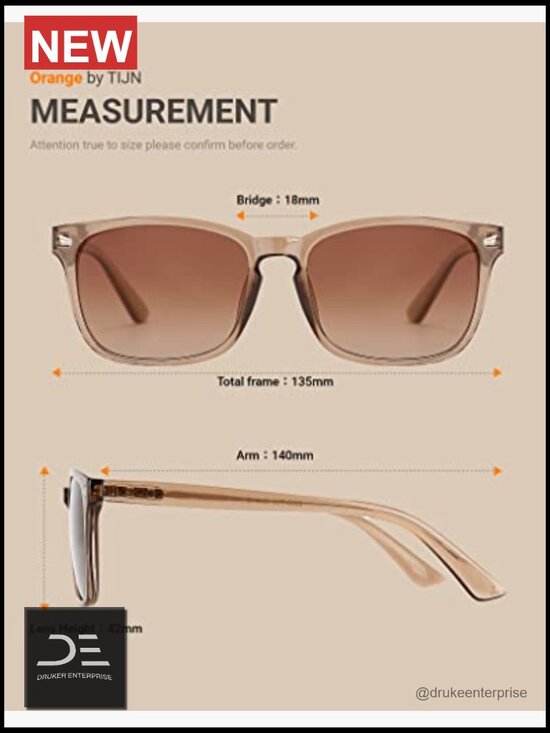 Classic Square Frame Polarized Sunglasses UV Protection Unisex Wrap Around main image 5